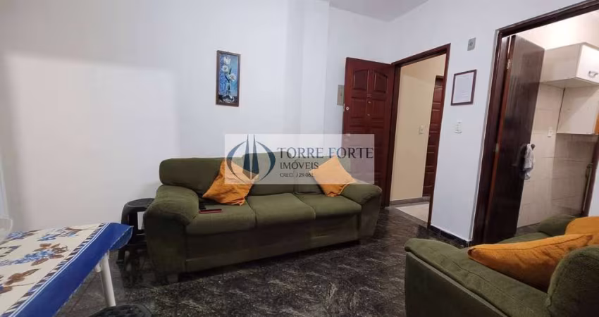 Lindo apartamento 1 dormitório, 1 vaga, próximo da Praia