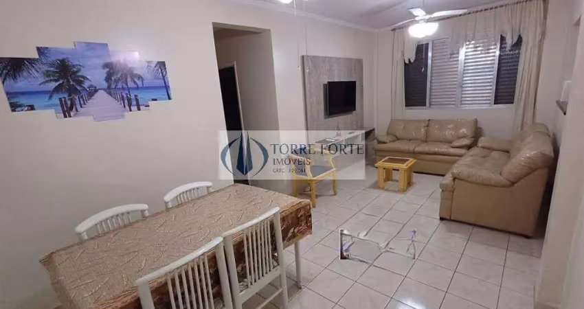 Apartamento com 2 dormitorios 1 vaga , mobiliado ma tupi praia grande