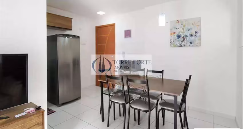 Apartamento com 2 dormitorios 1 vaga , varanda na aviação praia grande .