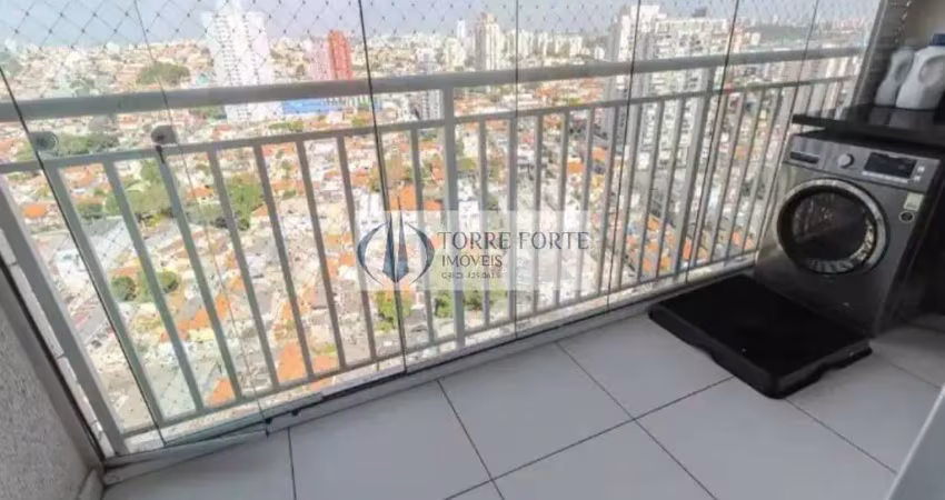 Apartamento mobiliado 2 dormitórios, varanda e 1 vaga na vila prudente