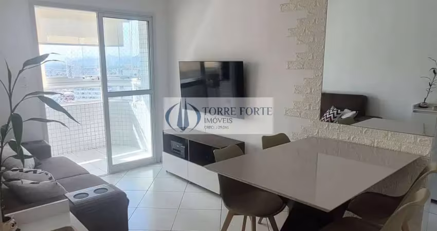 Apartamento 2 dormitórios, suíte, varanda gourmet e 2 vagas na praia grande
