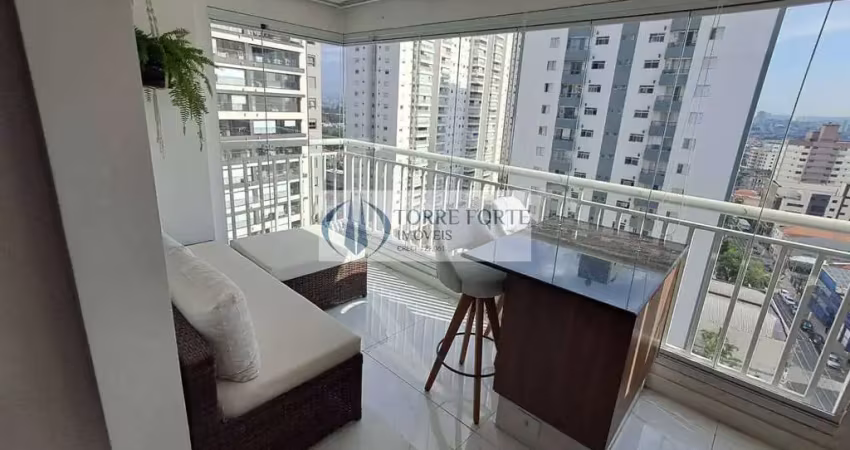 Lindo apartamento 2 dormitórios, suíte, 1 vaga, varanda gourmet no tatuapé