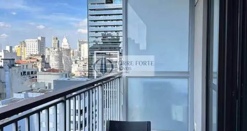 Lindo studio mobiliado com lazer completo na república