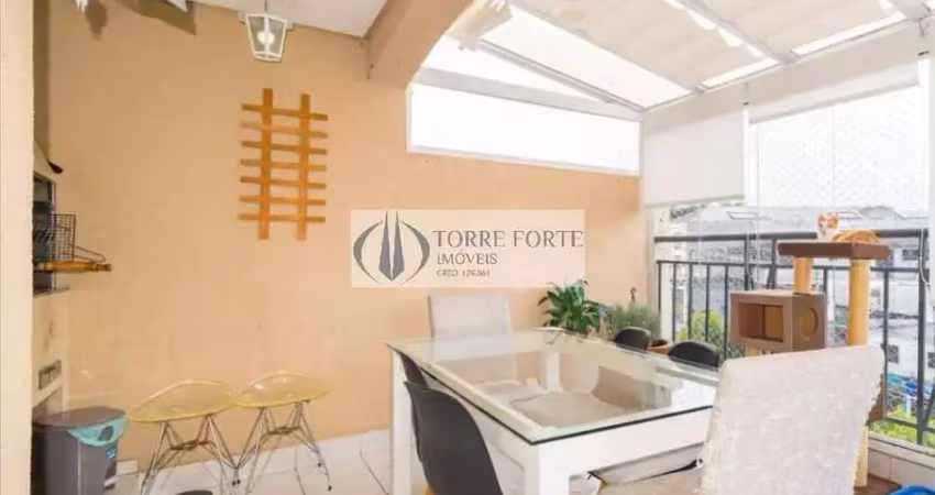 Apartamento varanda gourmet, com 3 quartos, 2 vagas de garagem, na mooca