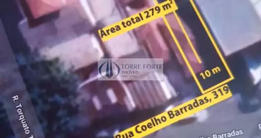 Terreno à venda na Rua Coelho Barradas, 519, Parque da Vila Prudente, São Paulo