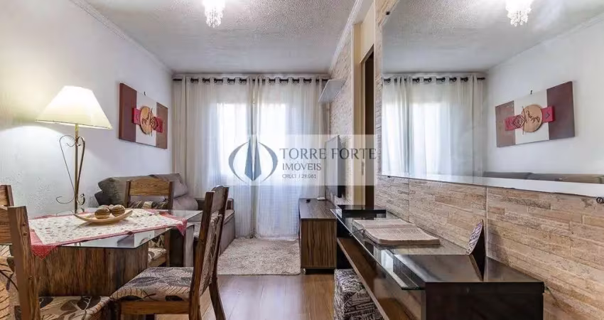 Lindo apartamento mobiliado com 2 dormitórios e 1 vaga na vila curuça
