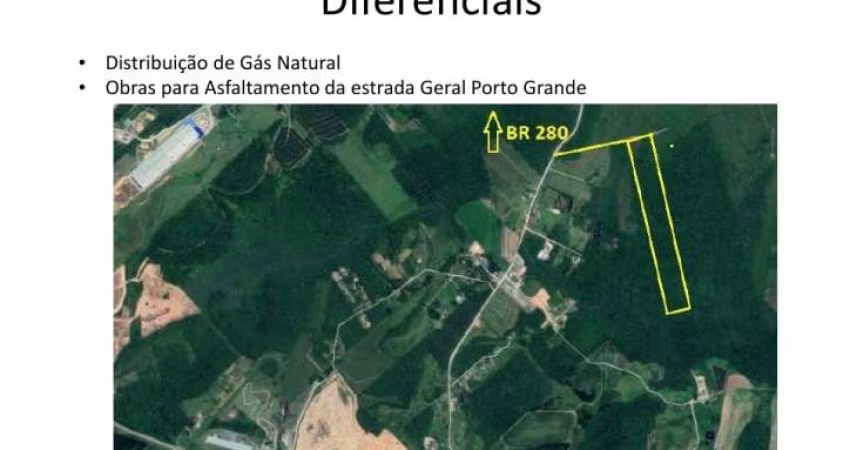 Terreno - Área industrial, em Araquari/SC