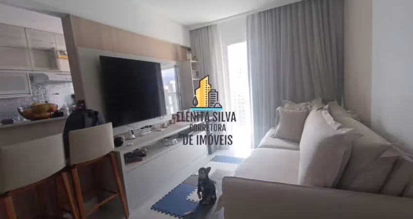 Gonzaga – venda – 02 dormitórios – mobiliado e decorado – serviços e lazer completo