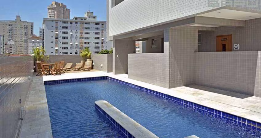 GONZAGA - LOCAÇÃO - NOVO- 2 SUITES - SEMI MOBILIADO - 2 VAGAS - com serviçosom sde