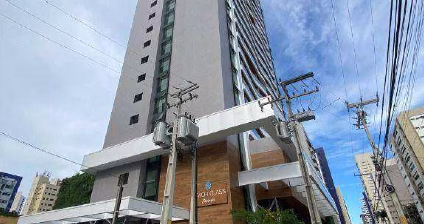 Oportunidade para Investidores, Repasse Beach Class Meireles, Unidade quitada, Andar alto 41 m² por R$ 590.000 - Meireles - Fortaleza/CE