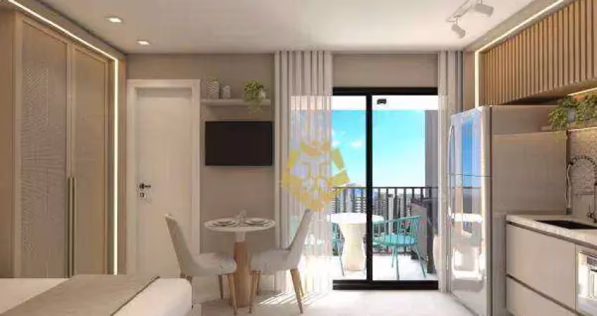 Studio com 1 dormitório à venda, 22 m² por r$ 265.000 - novo mundo - curitiba/pr