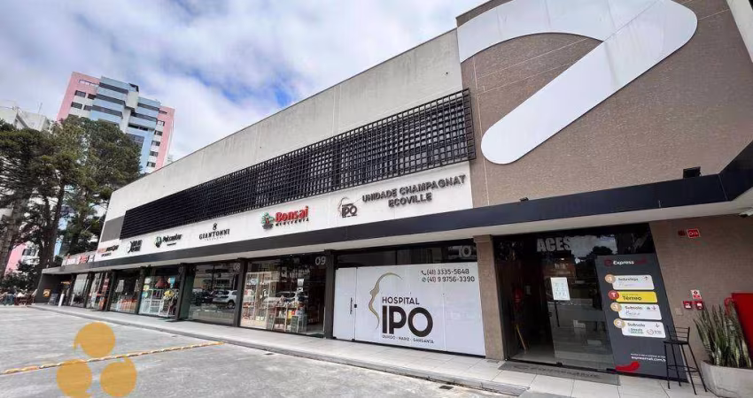 Loja para alugar, 58 m² por R$ 10.159,57/mês - Champagnat - Curitiba/PR