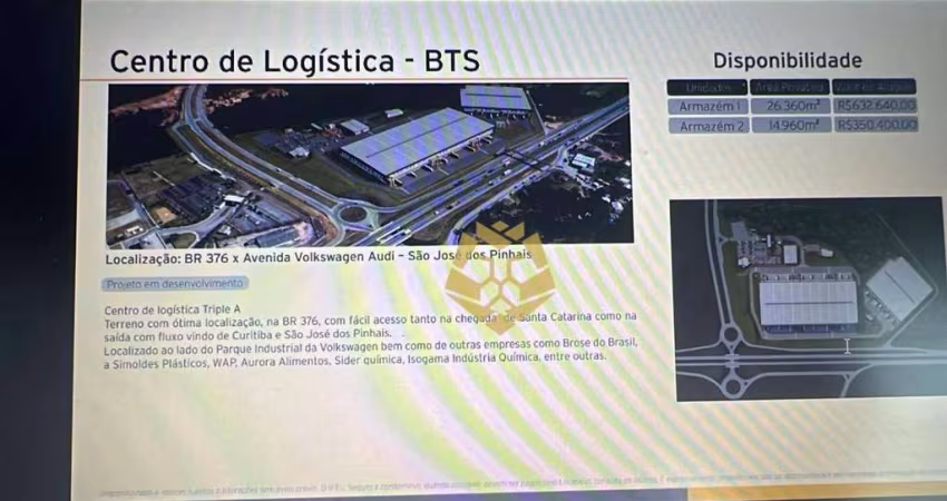 BTS- Barracões com projeto em desenvolvimento em excelente localização!
