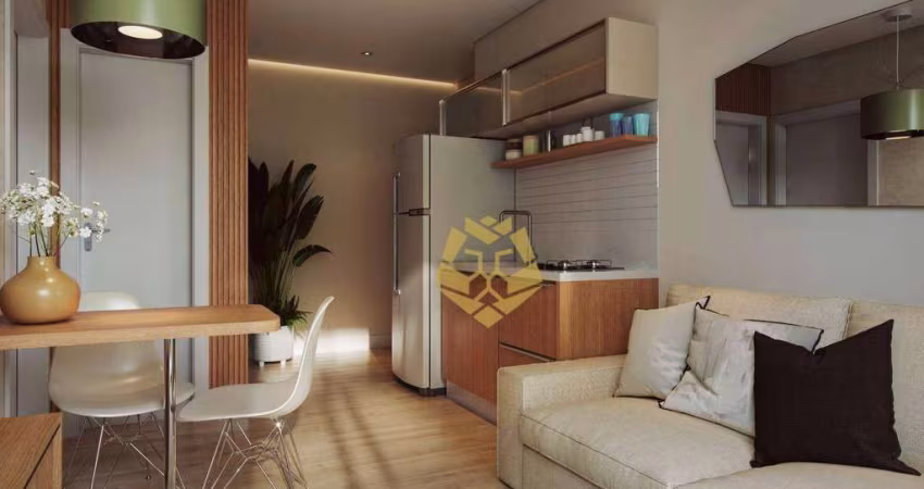 Studio com 1 dormitório à venda, 33 m² por R$ 460.742,49 - Cristo Rei - Curitiba/PR