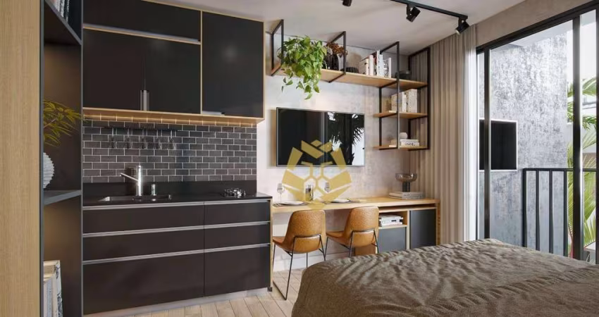 Studio com 1 dormitório à venda, 23 m² por R$ 266.233,97 - Cristo Rei - Curitiba/PR