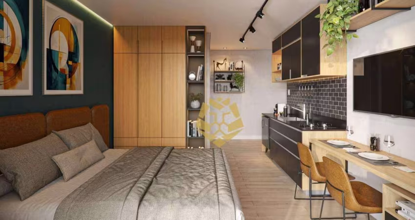 Studio com 1 dormitório à venda, 22 m² por R$ 279.087,00 - Cristo Rei - Curitiba/PR