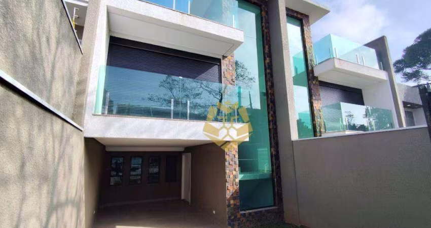 Belíssimo sobrado com 3 dormitórios, 180 m² - venda por R$ 999.000 ou aluguel por R$ 7.500/mês - Abranches - Curitiba/PR