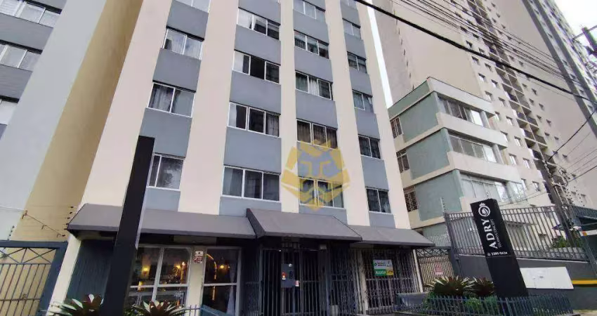 Excelente apartamento com 1 dormitório para alugar, 30 m² por R$ 1.700/mês - Alto da XV - Curitiba/PR