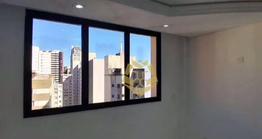 Excelente sala para alugar, 28 m² por r$ 1.200/mês - batel - curitiba/pr