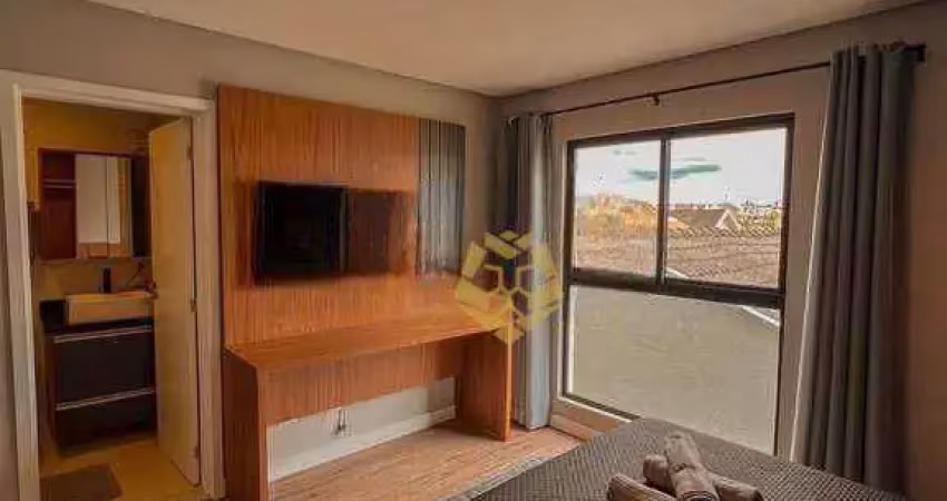 Studio com 1 dormitório para alugar, 18 m² por r$ 2.400,01/mês - atuba - curitiba/pr