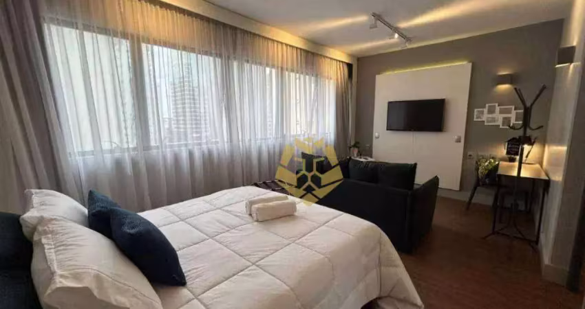 Maravilhoso studio para alugar, 35 m² por r$ 2.950/mês - batel - curitiba/pr