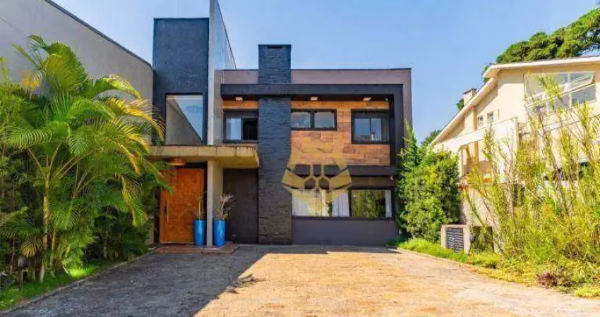Casa com 4 dormitórios, 246 m² - venda por r$ 2.700.000,00 ou aluguel por r$ 16.728,00/mês - santa cândida - curitiba/pr