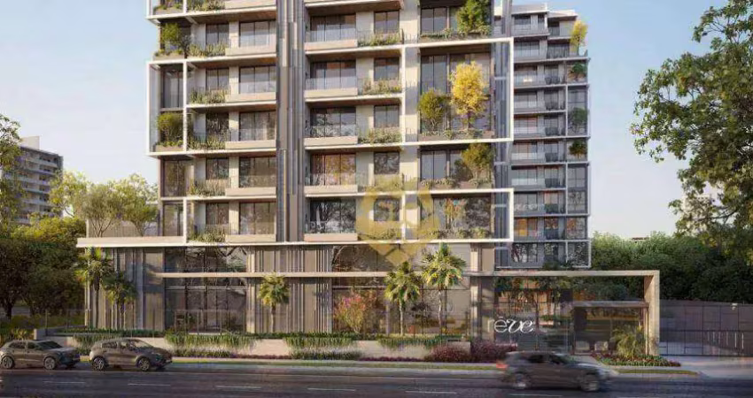 Apartamento com 2 dormitórios para alugar, 83 m² por r$ 2.780/mês - centro cívico - curitiba/pr