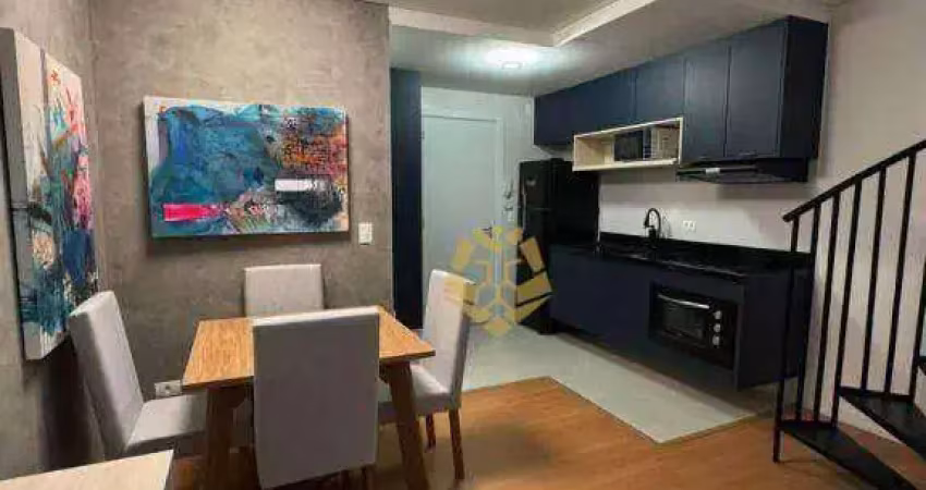 Studio duplex, 50 m² - venda por r$ 549.000 ou aluguel por r$ 3.150/mês - água verde - curitiba/pr