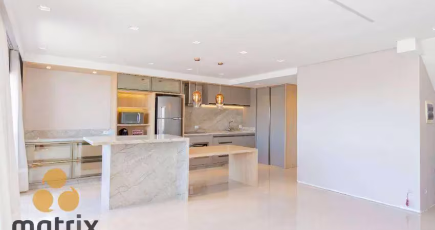 Cobertura com 2 dormitórios, 109 m² - venda por r$ 1.150.000 ou aluguel por r$ 5.500/mês - centro - curitiba/pr