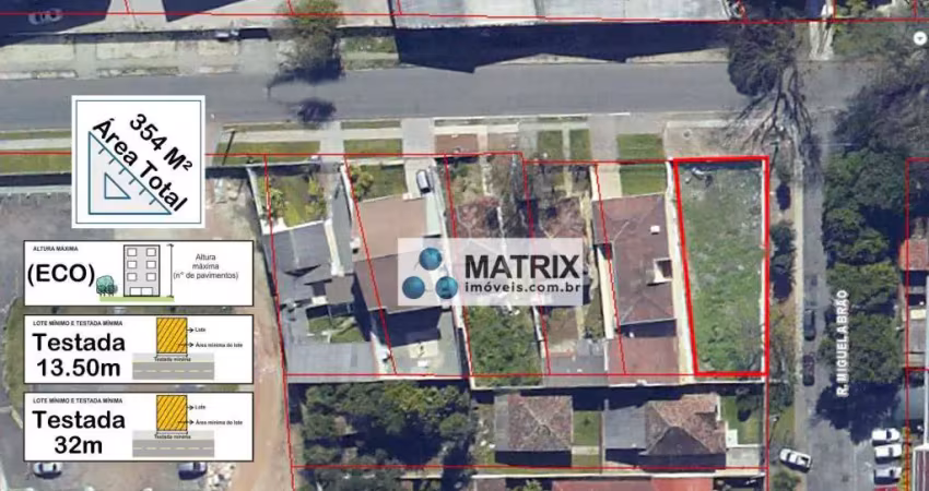 Terreno à venda, 382 m² por r$ 1.000.000,00 - portão - curitiba/pr