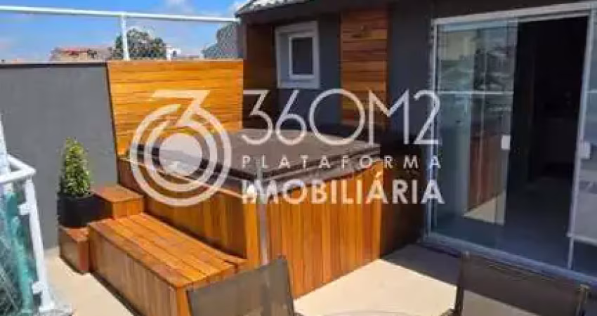 Cobertura para venda em santo andré, vila curuçá, 3 dormitórios, 3 suítes, 4 banheiros, 2 vagas