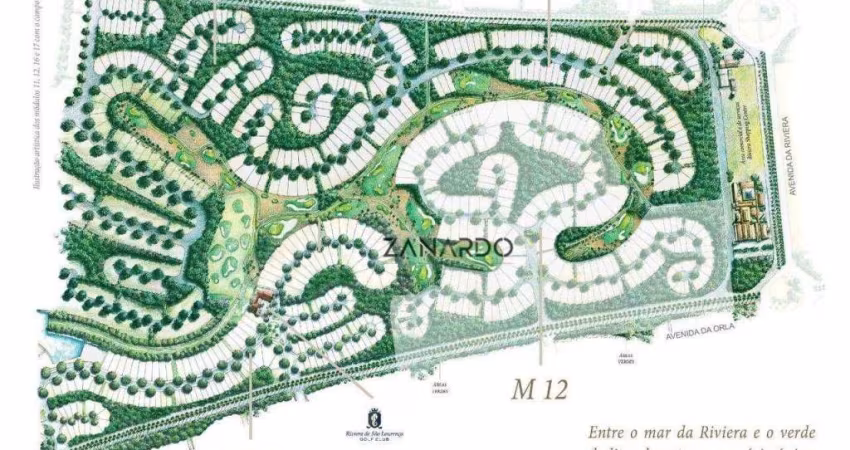 Terreno à venda no módulo 12, 1755 m² por R$ 0 - Riviera de São Lourenço - Bertioga/SP