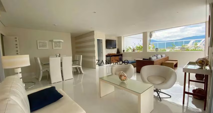 Cobertura vista mar, 5 suítes, 239 m² - venda por r$ 5.200.000 ou aluguel por r$ 19.000/mês - riviera de são lourenço - bertioga/sp