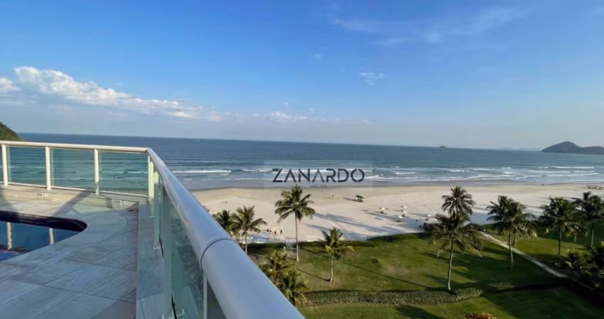 Cobertura pé na areia 6 dormitórios sendo 4 suítes à venda, 400 m² por R$ 12.000.000 - Riviera de São Lourenço - Bertioga/SP