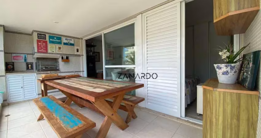 Apartamento à 50m da praia 4 dormitórios sendo 3 suítes à venda, 138 m² por r$ 3.700.000 - riviera de são lourenço - bertioga/sp