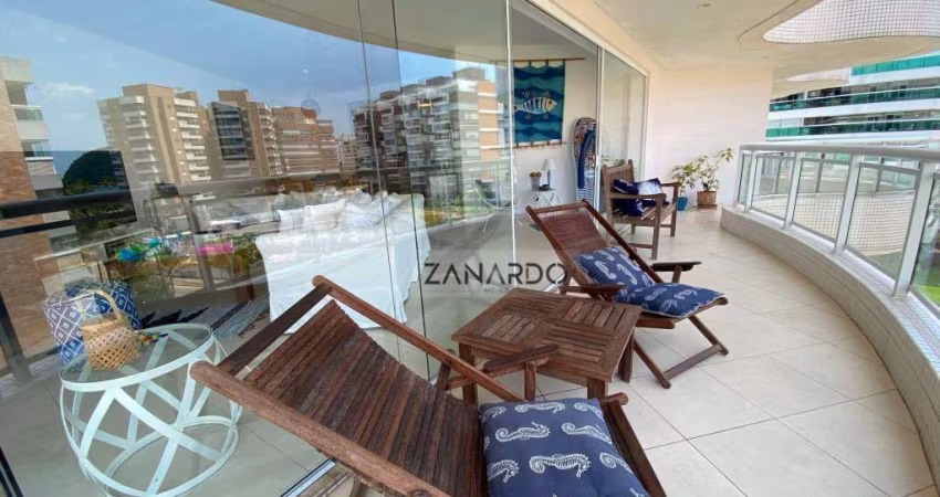 Apartamento pé na grama vista mar 3 suites à venda, 163 m² por R$ 2.780.000 - Riviera de São Lourenço - Bertioga/SP