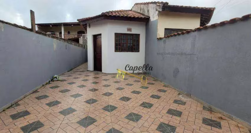 Casa com 2 dormitórios para alugar, 70 m² por r$ 1.200,00/mês - jardim das palmeiras - itanhaém/sp