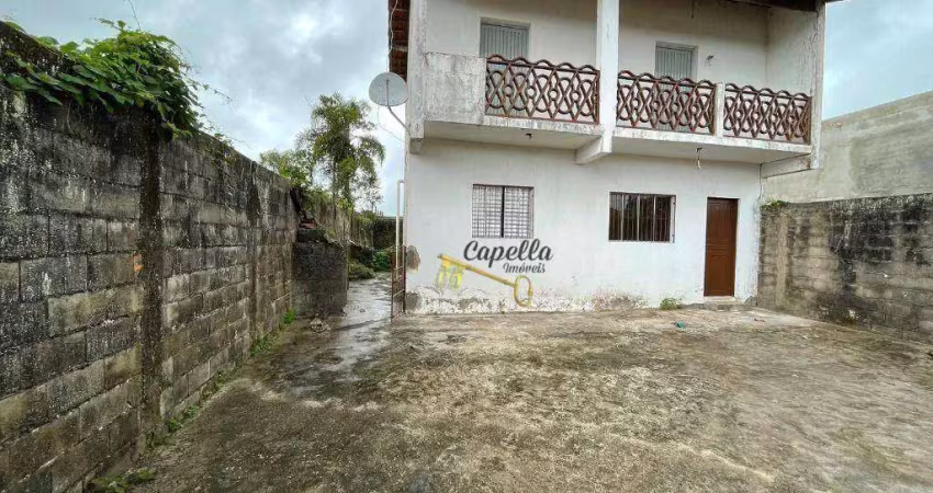 Sobrado com 3 dormitórios para alugar, 110 m² por r$ 1.300,00/mês - gaivota - praia - itanhaém/sp