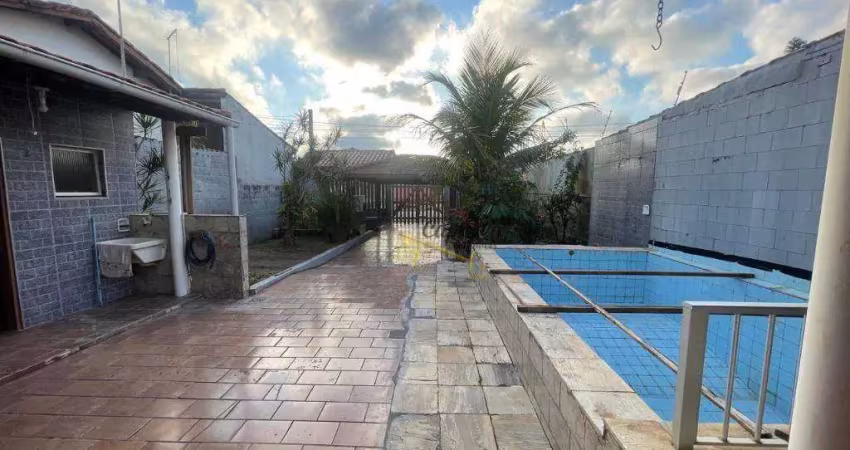 Edícula com 2 dormitórios à venda, 120 m² por r$ 280.000,00 - balneário gaivota - itanhaém/sp