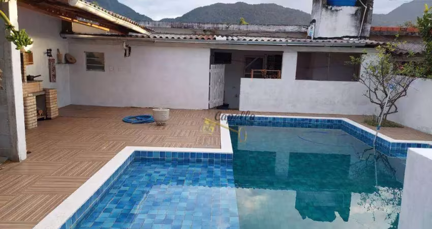 Casa com 3 dormitórios à venda por r$ 450.000 - chacaras fazenda sao joao - peruíbe/sp