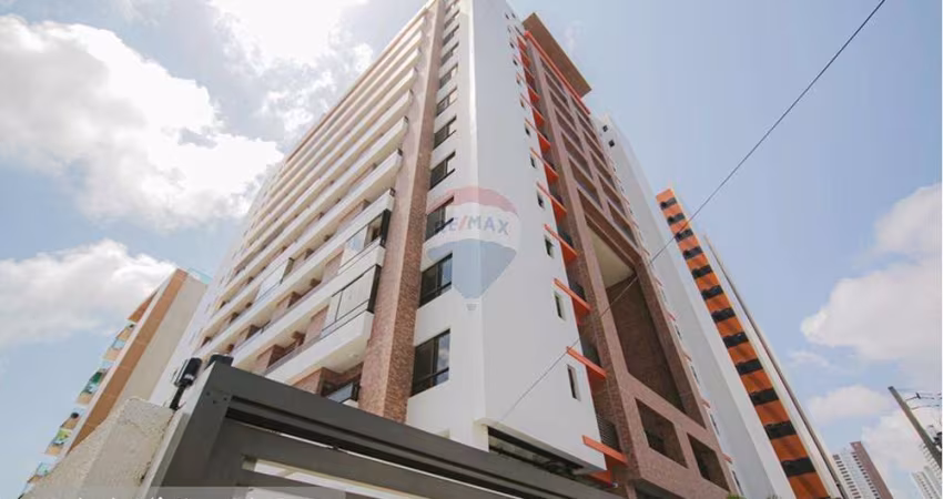 Apartamento mobiliado para locação com 59,88m², 2 quartos, sendo 1 suíte em Cabo Branco, João Pessoa - PB.