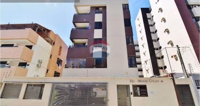 Apartamento ventilado para alugar 300m da praia, 2 quartos -  intermares, cabedelo