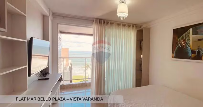 Flat à venda a 60m da praia e vista ampla  no edf. mar bello  - intermares, cabedelo