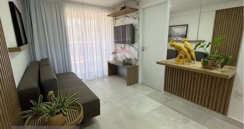 Flat à venda, mobiliado e decorado, com 47m², na avenida cabo branco, joão pessoa-pb.