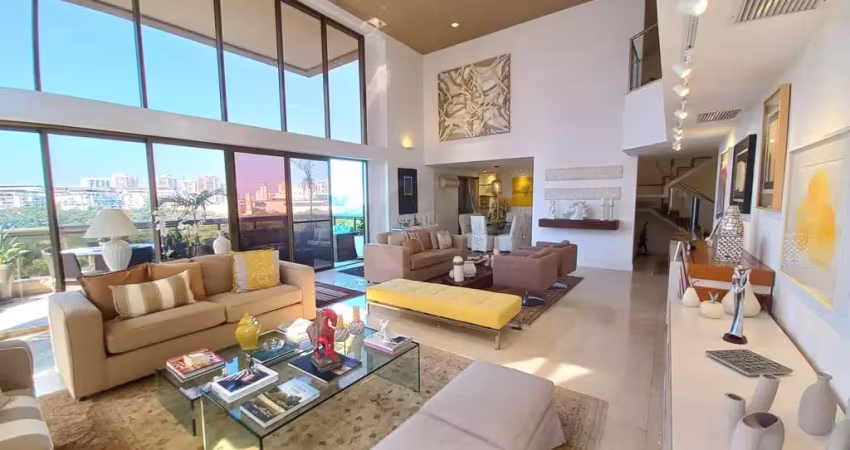 Apartamento de luxo, duplex, península -  4 suítes - vista lagoa