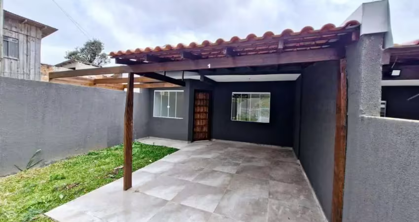 Casa modernizada de 03 dormitórios para locação no bairro gralha azul em fazenda rio grande