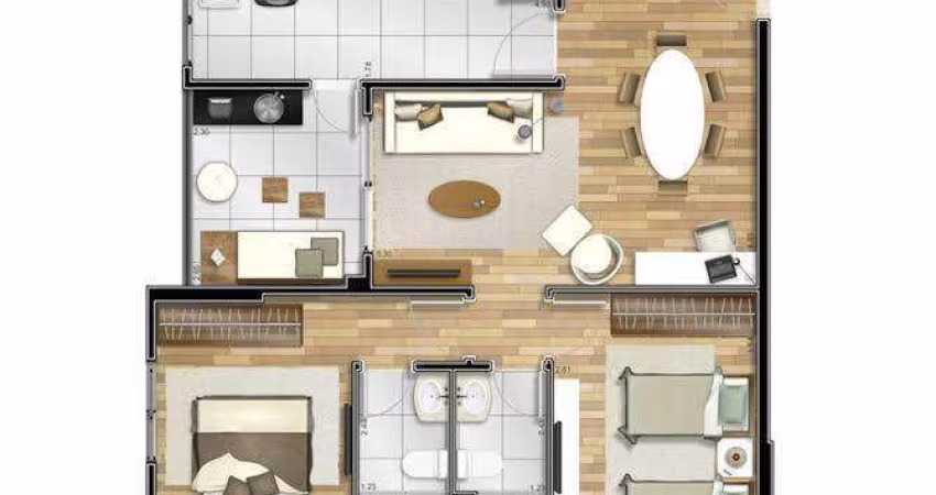 Apartamento com 2 dormitórios à venda, 70 m² - Centro - São Bernardo do Campo/SP