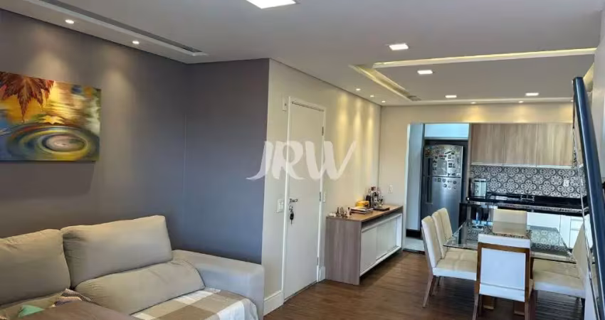Apartamento mobiliado no edifício winds 3 dormitórios, sala de estar e jantar, wc social e 2 vagas de garagem.