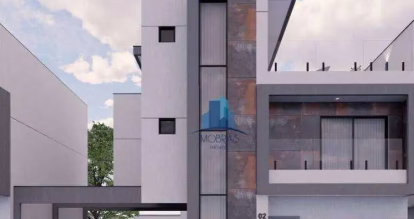 Sobrado com 3 suítes à venda, 129 m² por r$ 798.000 - capão raso - curitiba/pr