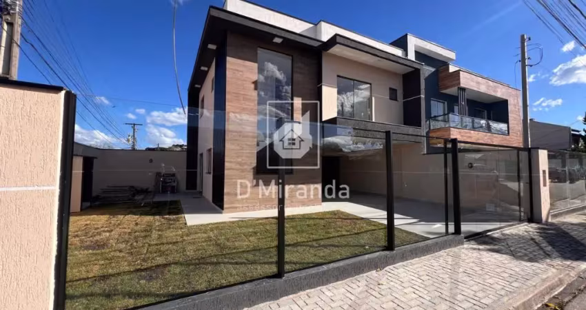 Luxuoso sobrado de alto padrão com 3 quartos todos suíte à venda, pineville